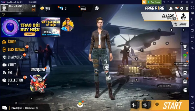 Chơi Free Fire miễn phí